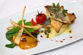 Sol Bistro - Thomastown County Kilkenny Ireland - pan seared seabass